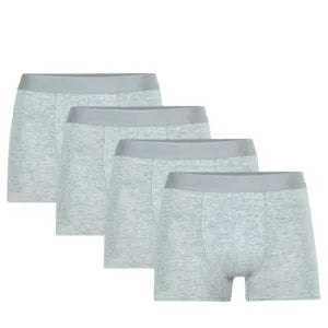 Pack de 4 boxer gris clair pour homme