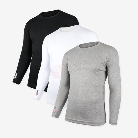 VERANO Lot 3 Sous pull thermique 100% Coton