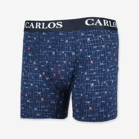 CARLOS Boxer Motif Géométrique en Coton