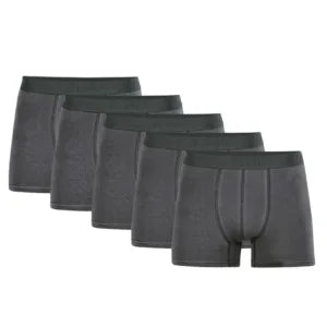 Pack de 5 boxer gris foncé pour homme