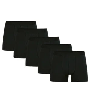 Pack de 5 boxer noir pour homme
