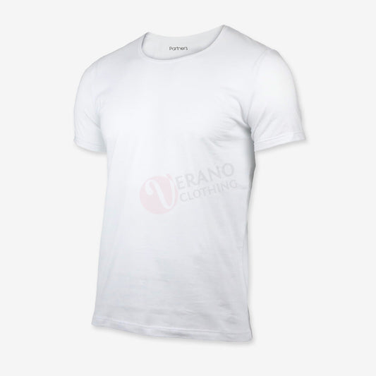 PARTNERS T-shirt Blanc 100% Coton